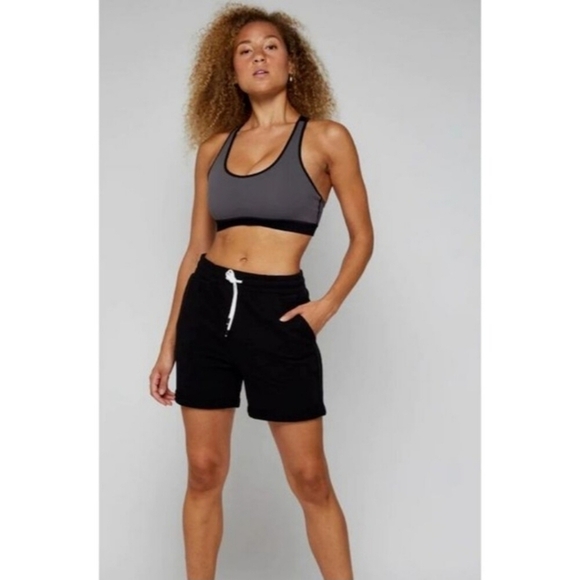 FourLaps Shorts Women's Small Black Athletic Fit Rush Short French Terry Soft - Picture 2 of 8